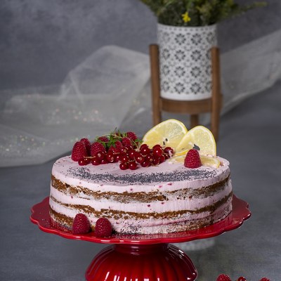 Citrónovo-maková Velvet torta priemer 23 cm