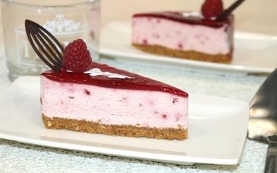 Malinový cheesecake