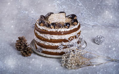 Gaštanová torta á 23 cm